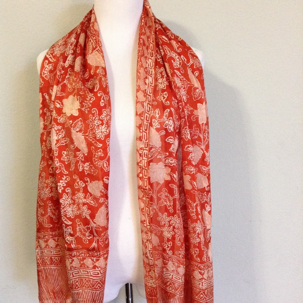 Handmade Batik Silk Scarf - JS 003